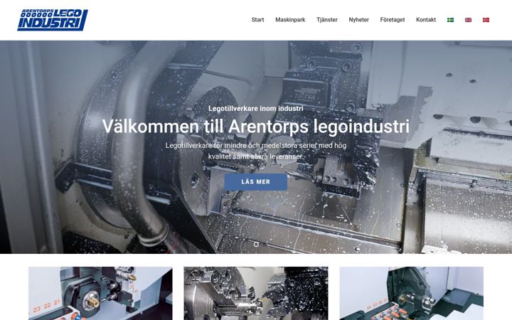 Skjámynd af arentorpslego.se