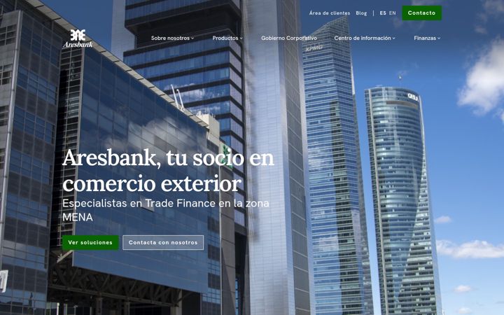 Screenshot of aresbank.es