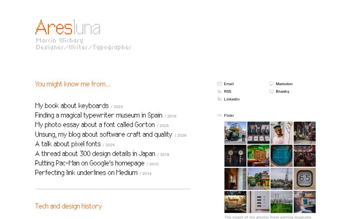 Screenshot of aresluna.org