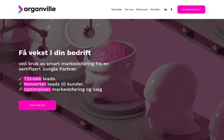 Ekrano kopija argonville.no