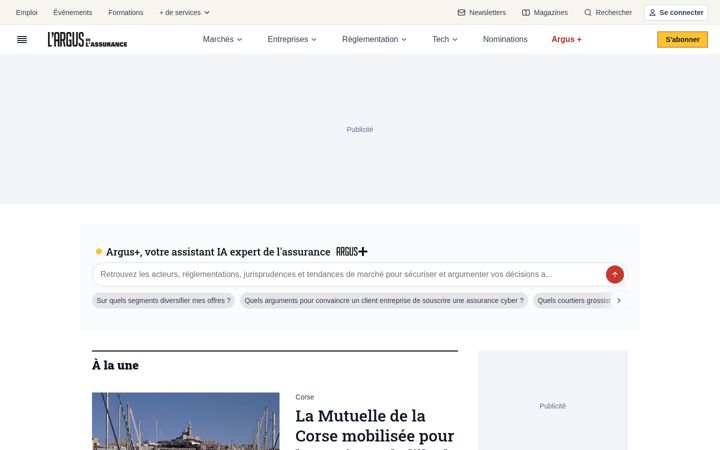 Screenshot of argusdelassurance.com