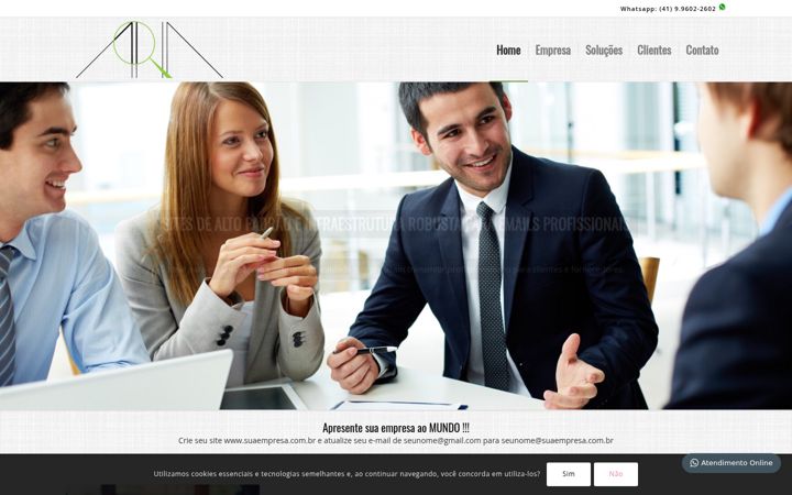 Screenshot of ariaserv.com