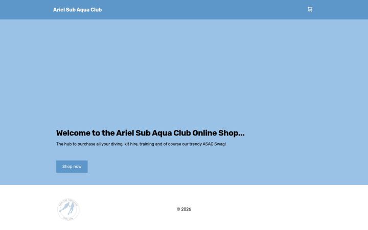 Екранна снимка на ariel-sub-aqua-club.square.site