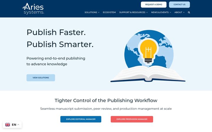 Screenshot of ariessys.com