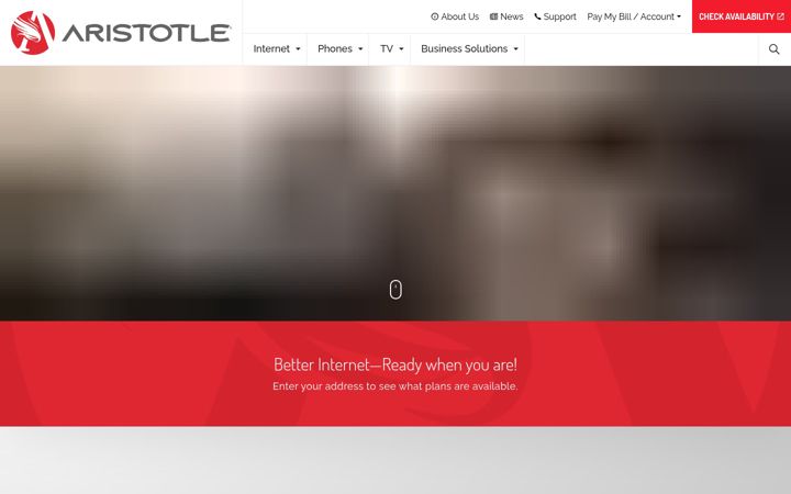 Screenshot of aristotle.net