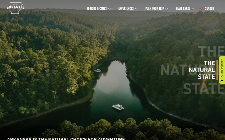 Captura de pantalla de arkansas.com