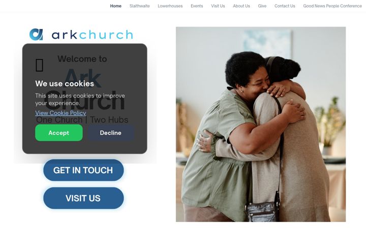 Screenshot of arkchurch.org.uk