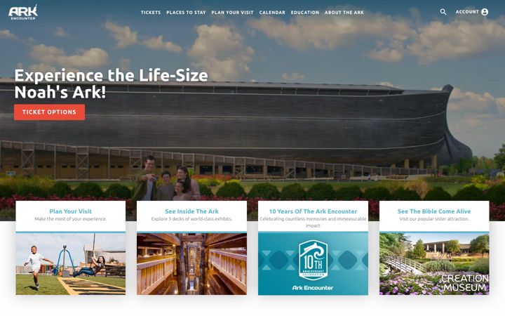 Screenshot of arkencounter.com