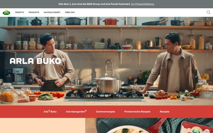 Screenshot του arlafoods.de