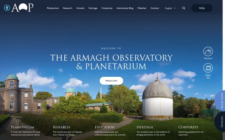 Skærmbillede af armagh.space