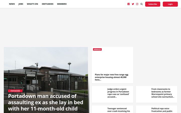 Screenshot of armaghi.com