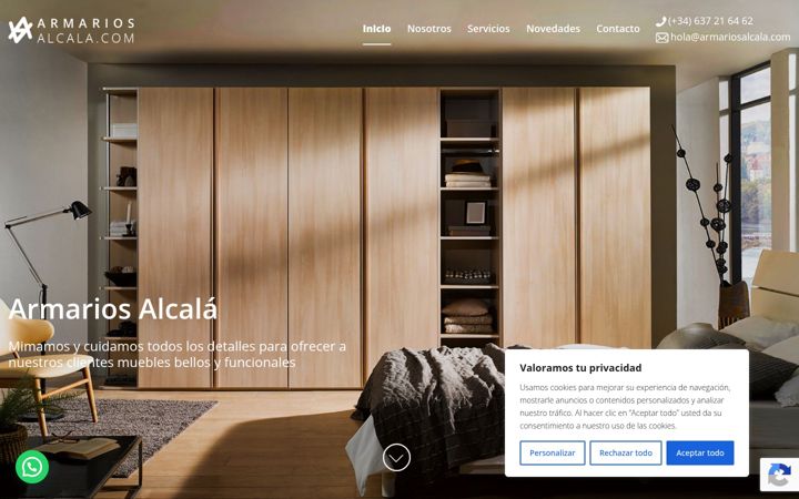 Zrzut ekranu armariosalcala.com