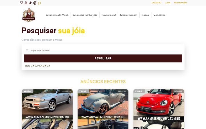 Screenshot of armazemdovovo.com.br