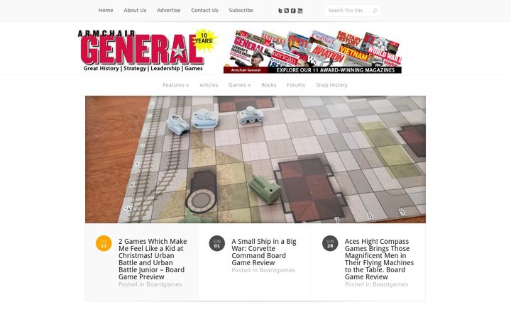 Screenshot ta' armchairgeneral.com
