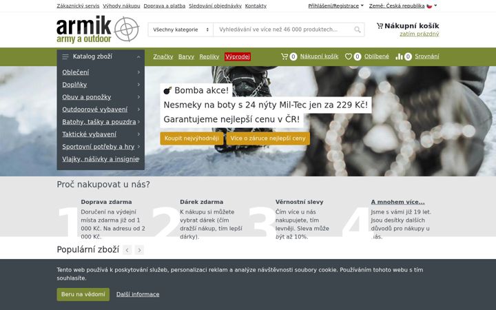 Screenshot of armik.cz