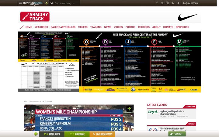Screenshot of armorytrack.org
