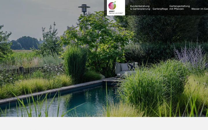Zrzut ekranu arndt-gartenbau.de
