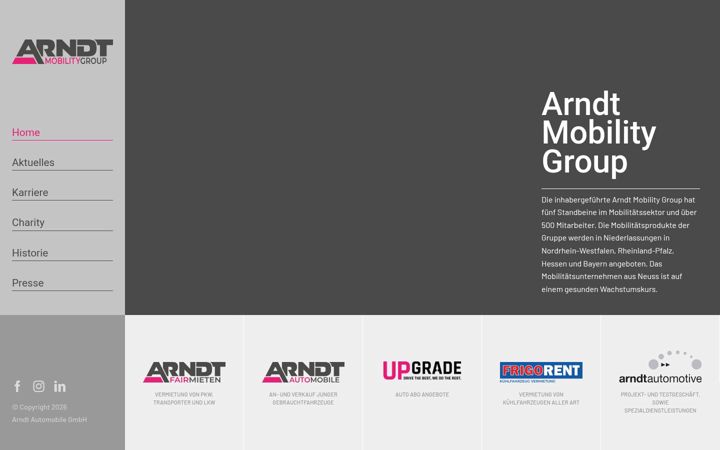 Skärmbild av arndt-mobility-group.de
