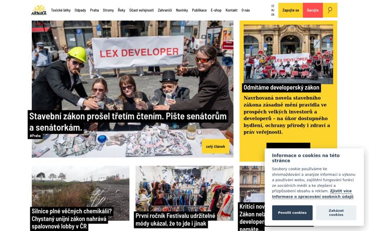 Ekraanipilt saidist arnika.org