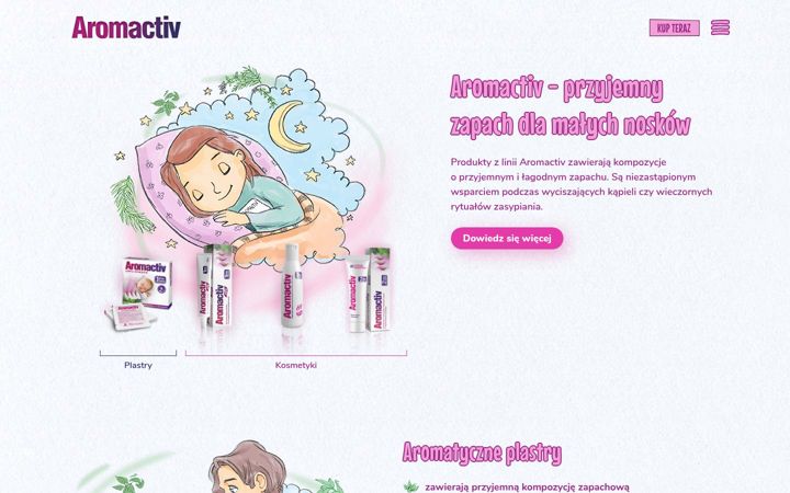 Captură de ecran a aromactiv.pl