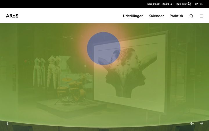 Screenshot of aros.dk