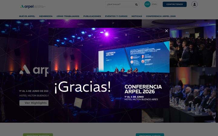 Screenshot of arpel.org