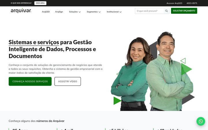 Screenshot of arquivar.com