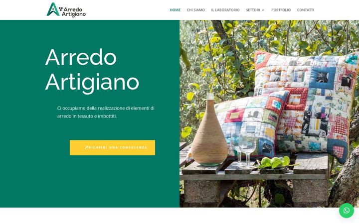 Screenshot of arredoartigiano.it
