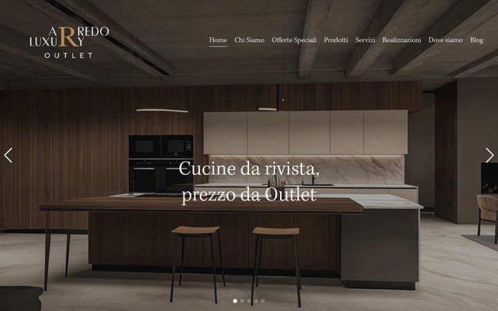 Skærmbillede af arredoluxuryoutlet.com