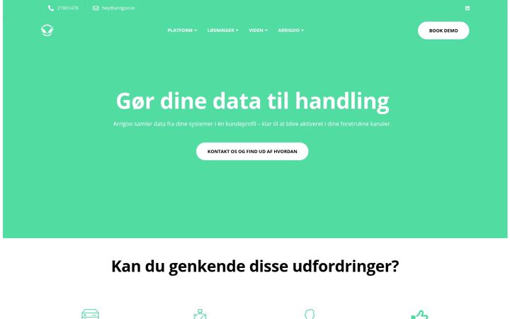 Screenshot of arrigoo.io