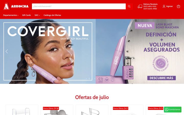 Screenshot of arrocha.com