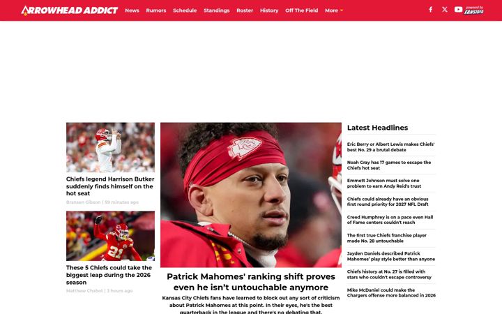 Screenshot of arrowheadaddict.com