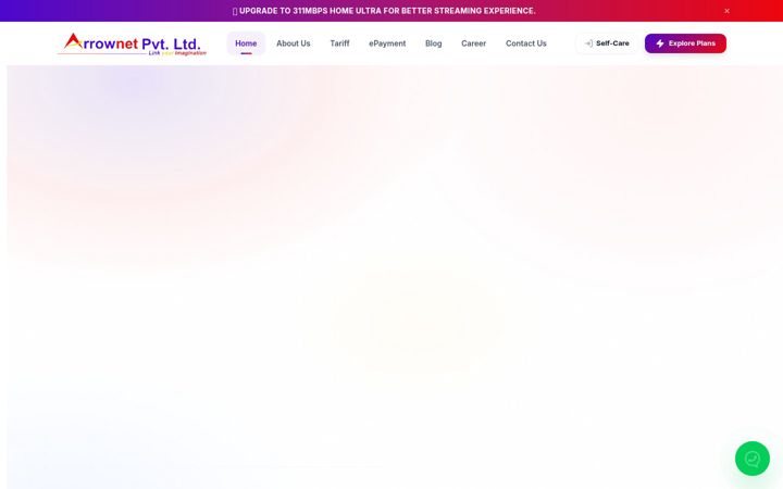 Screenshot of arrownet.com.np