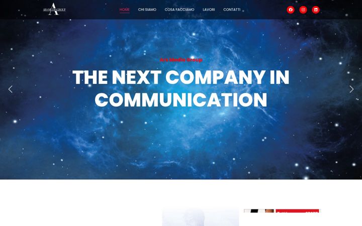Screenshot of arsmediagroup.it