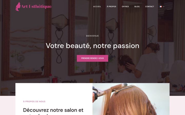 Screenshot of art-esthetique.com