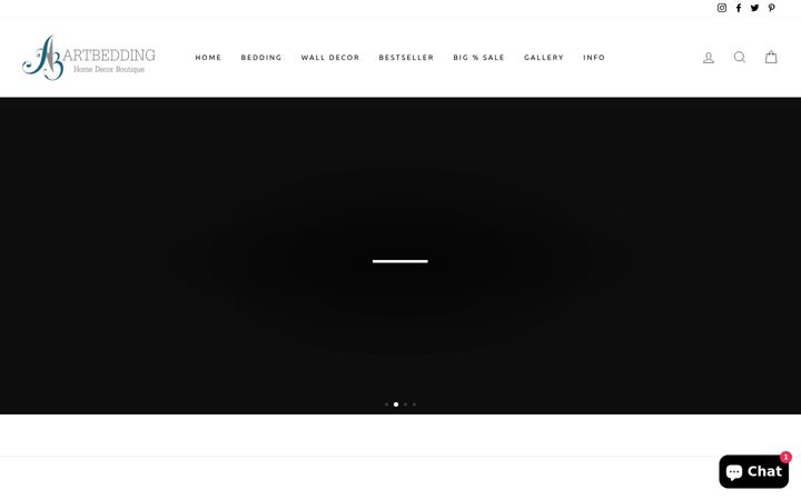 Screenshot von artbedding.us