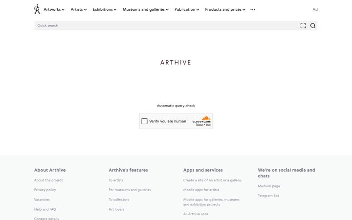 Screenshot of artchive.ru