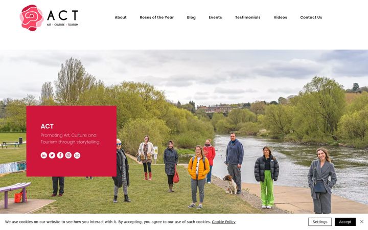 Skærmbillede af artculturetourism.co.uk