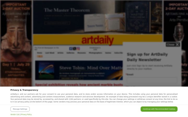 Screenshot of artdaily.cc