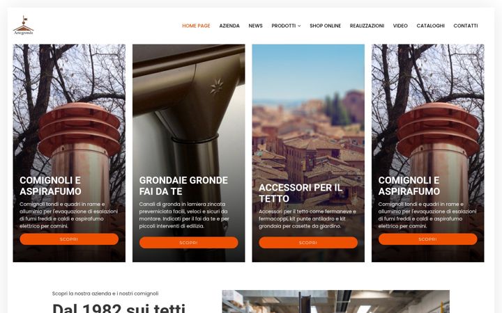 Screenshot di artegronda.it