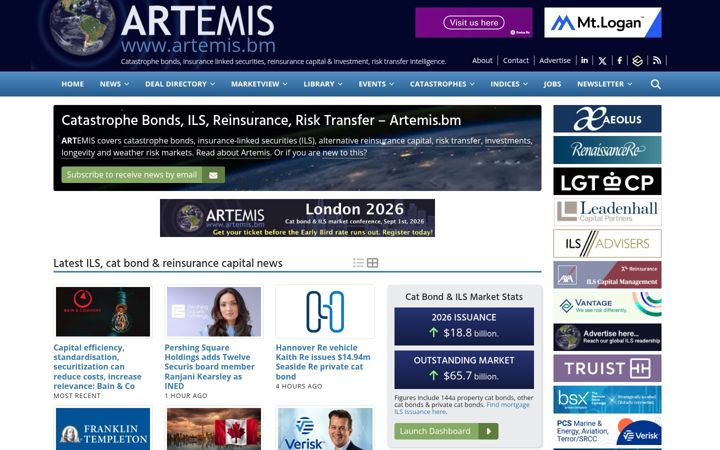 Screenshot of artemis.bm