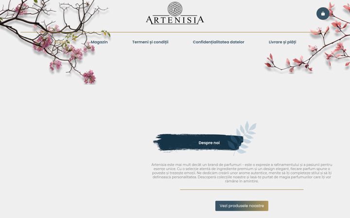 Posnetek zaslona artenisia.ro