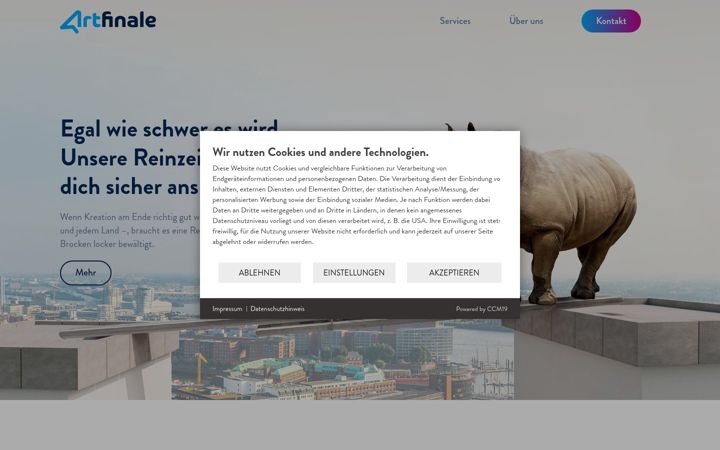 Screenshot of artfinale.de