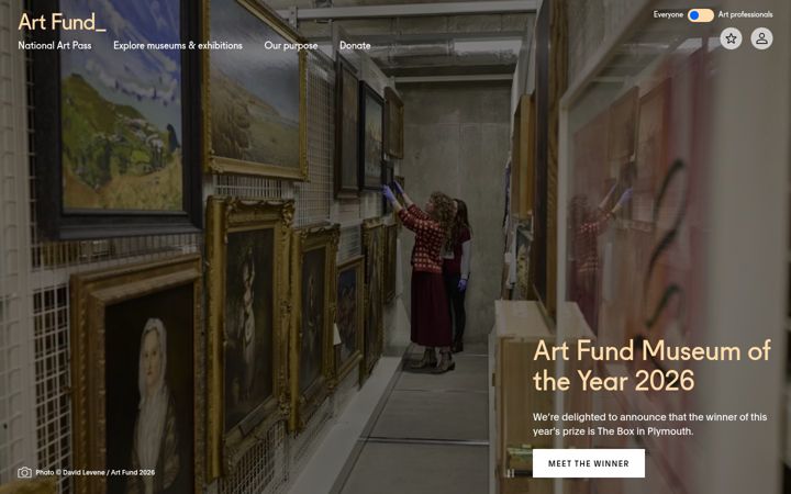 Screenshot of artfund.org