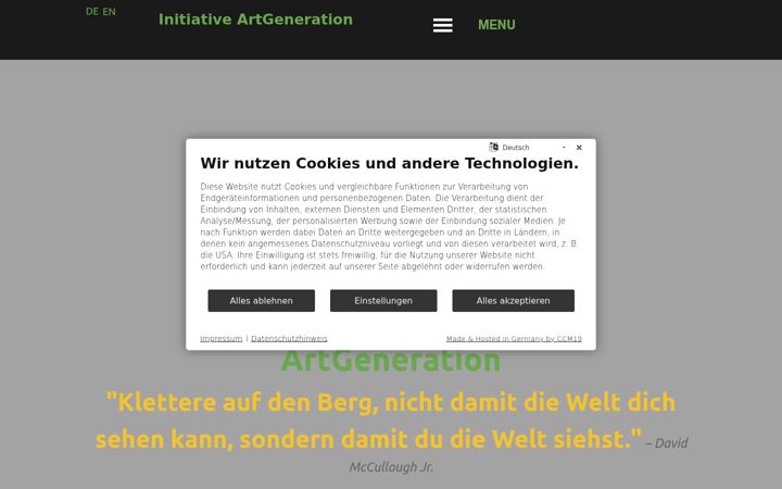Ekrano kopija artgeneration.de
