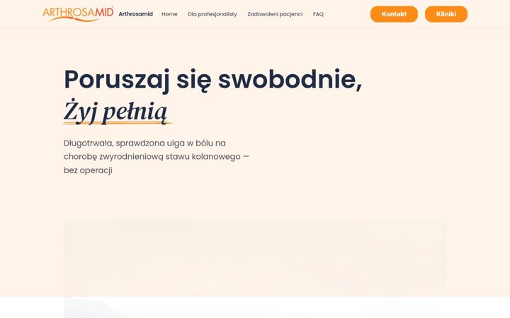 Skjermbilde av arthrosamid.pl
