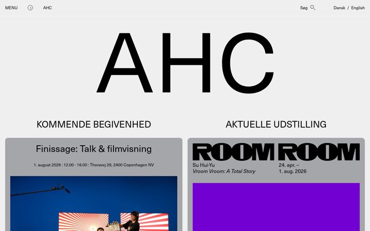 Screenshot of arthubcopenhagen.net