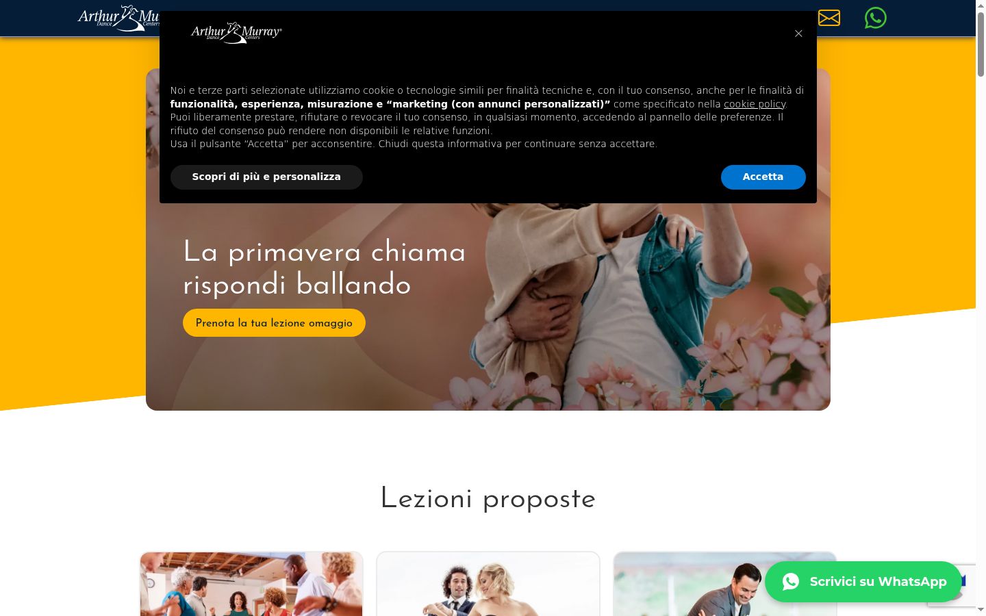 Screenshot tal-banner tal-kunsens muri qabel kwalunkwe interazzjoni