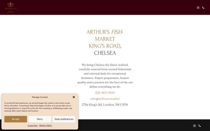 Screenshot of arthurs.market
