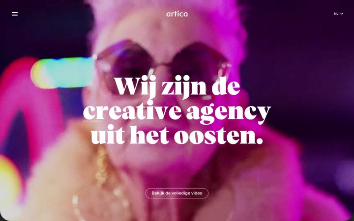 Capture d'écran de artica.nl